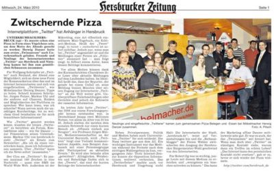 HZ Artikel vom 24.03.: „Zwitschernde Pizza“