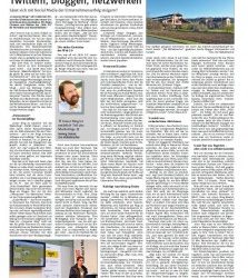 Holzzentralblatt über Twittern, bloggen, netzwerken – mit Möbelmachern, Michael Finger, Klaus Eck, Bernhard Jodeleit, Frank Mühlenbeck und Martin Oetting