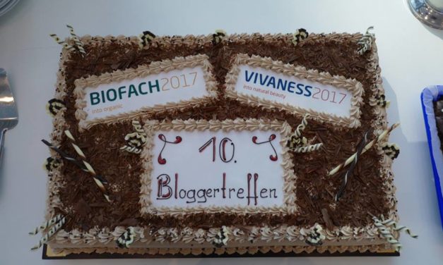 Zum 10. Bloggertreffen auf der Biofach 2017  gabs ´ne schicke Torte