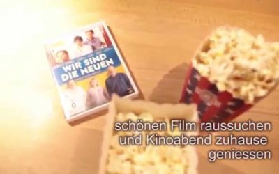 Puffmais, Popcorn und großes Kino in der Möbelmacherküche ohne Mikrowelle