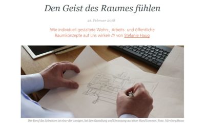 Unser Konzept von Regionalität, Qualität und Individualität im Magazin der NürnbergMesse: „Den Geist des Raumes fühlen“