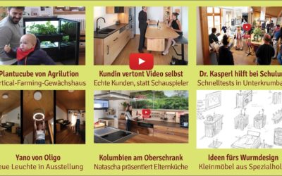 Newsletter 175: Kundin vertont Küchenvideo selbst, Kräutergewächshaus Plantcube, Dr. Kasperl hilft bei Schnelltests, Idee fürs Wurmdesign, neue Oligoleuchte Yano